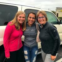 Christine, Carla et Régine